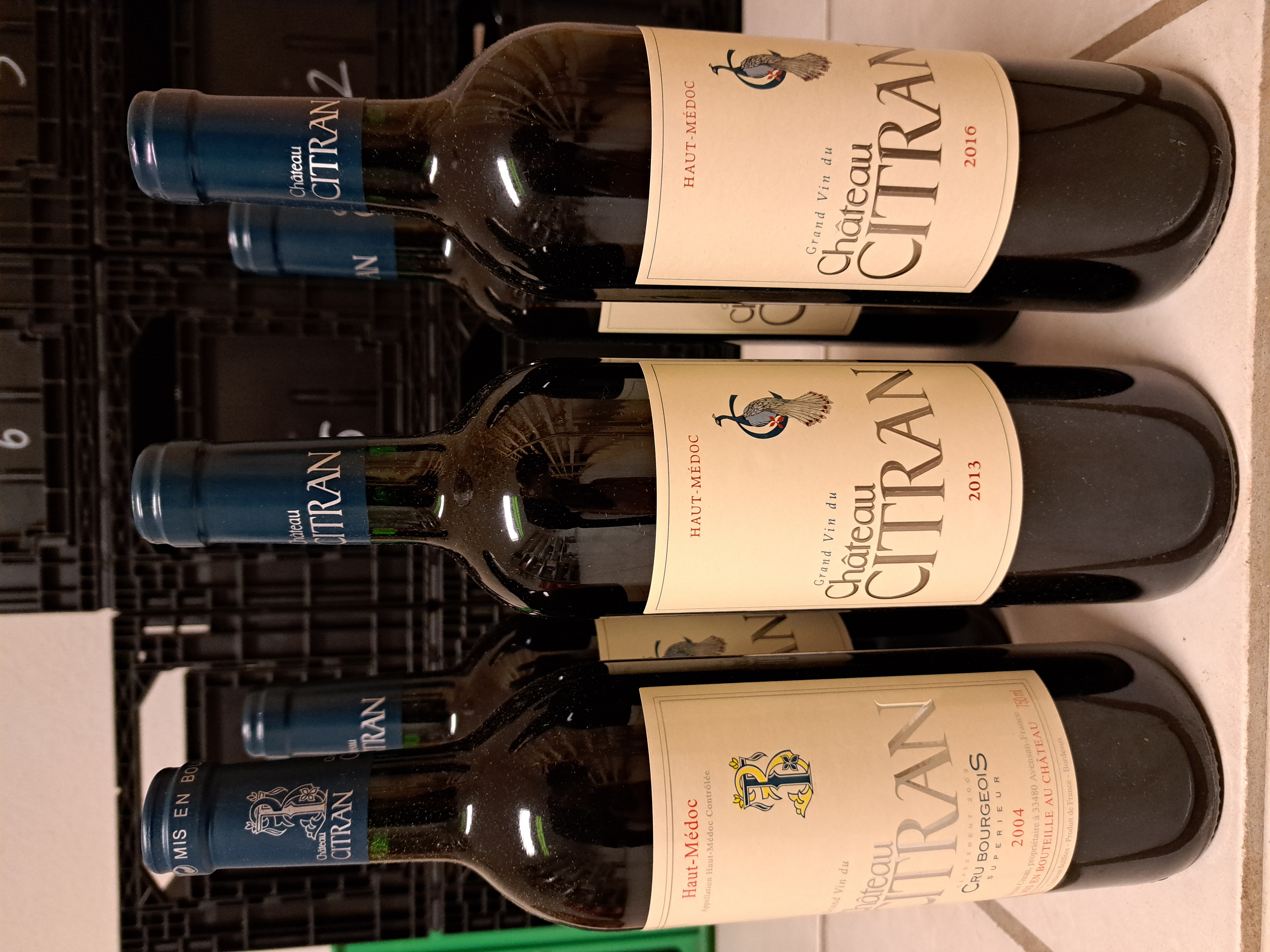 Bottles of Château Citran